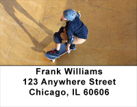 Skateboarding Summers Address Labels | LBSPO-78