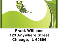 Butterflies Go Green Address Labels | LBZABS-64