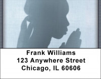 Female Silhouettes Address Labels | LBZAFR-08