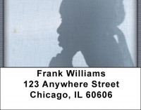 Female Silhouettes Address Labels | LBZAFR-08