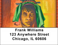 African Art Address Labels | LBZAFR-10