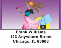 African Girly Girls Address Labels | LBZAFR-15