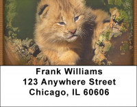 Big Cat Babies Address Labels | LBZANI-15