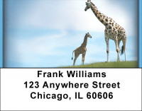 Giraffes Address Labels | LBZANI-27