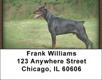 Doberman Address Labels | LBZANI-62