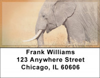 Elephants in the Wild Address Labels | LBZANI-67