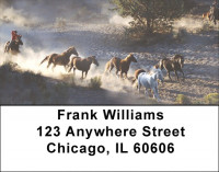 Wild Horse Roundup Address Labels | LBZANI-81