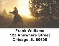 Roundup at Sunset Address Labels | LBZANI-82