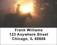 Roundup at Sunset Address Labels | LBZANI-82