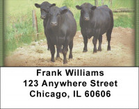 Black Angus Address Labels | LBZANJ-29