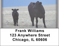 Black Angus Address Labels | LBZANJ-29