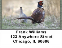 Pheasants In Winter Address Labels | LBZANJ-57