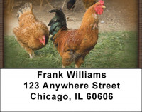 Roosters Address Labels | LBZANJ-62