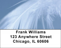 Swan Feathers Address Labels | LBZANJ-78