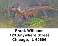 Dinosaurs Roaming Forests & Lakes Address Labels | LBZANK-02