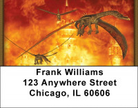 Fire Breathing Dragons Address Labels | LBZANK-04