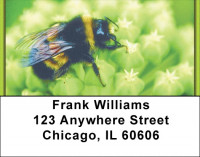 Bees On Flowers Address Labels | LBZANK-18