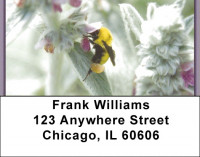 Bees On Flowers Address Labels | LBZANK-18