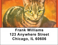 Cat Portrait Address Labels | LBZANK-25