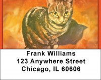 Cat Portrait Address Labels | LBZANK-25