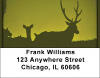 Deer Sunset Silhouettes Address Labels | LBZANK-29