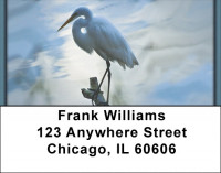 Great White Egret Address Labels | LBZANK-45