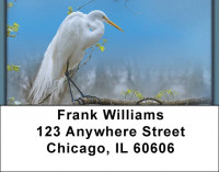 Great White Egret Address Labels | LBZANK-45