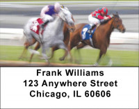 Racing The Ponies Address Labels | LBZANK-50