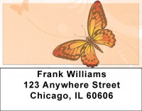 Filigree With Colorful Monarch Butterfly Address Labels | LBZANK-70