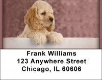 Cocker Spaniel Puppies Address Labels | LBZDOG-06