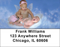Angel Babies Address Labels | LBZFAM-04