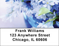 Blossoms In Pink and Blue Address Labels | LBZFLO-06