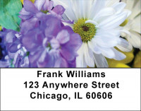 Colorful Floral Bouquets Address Labels | LBZFLO-09