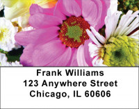 Colorful Floral Bouquets Address Labels | LBZFLO-09