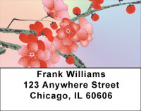 Japanese Cherry Tree Address Labels | LBZFLO-22