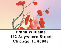Japanese Cherry Tree Address Labels | LBZFLO-22
