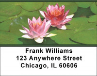 Water Lilies Address Labels | LBZFLO-28