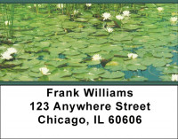 Water Lilies Address Labels | LBZFLO-28