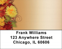 Fall Mums In Bloom Address Labels | LBZFLO-33