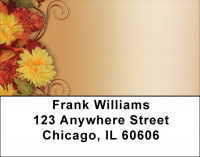 Fall Mums In Bloom Address Labels | LBZFLO-33