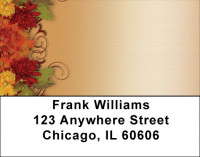 Fall Mums In Bloom Address Labels | LBZFLO-33