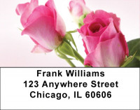 Pink Roses Address Labels | LBZFLO-40