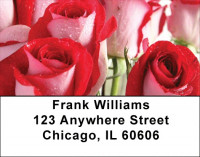Spring Rose Bouquet Address Labels | LBZFLO-41