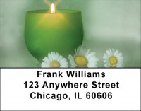 Green Zen Address Labels | LBZFLO-48