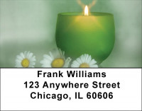 Green Zen Address Labels | LBZFLO-48