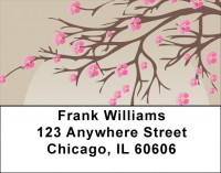 Oriental Blossoms In Spring Address Labels | LBZFLO-57