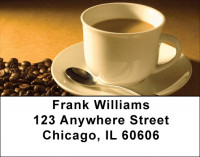 Coffee Lovers Address Labels | LBZFOD-11