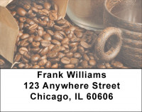 Vintage Coffee Address Labels | LBZFOD-15