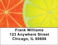 Citrus In Technocolor Address Labels | LBZFOD-19