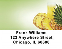 Golden Tropical Pineapple Address Labels | LBZFOD-40